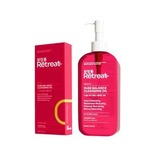 Retreat Kr Gentle Pore Cleansing Oil, Korean Facial Cleanser 8.45 fl oz.